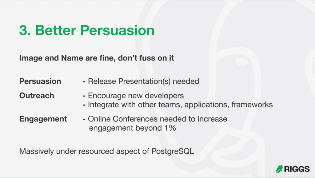 Slide from the presentation that talks about this